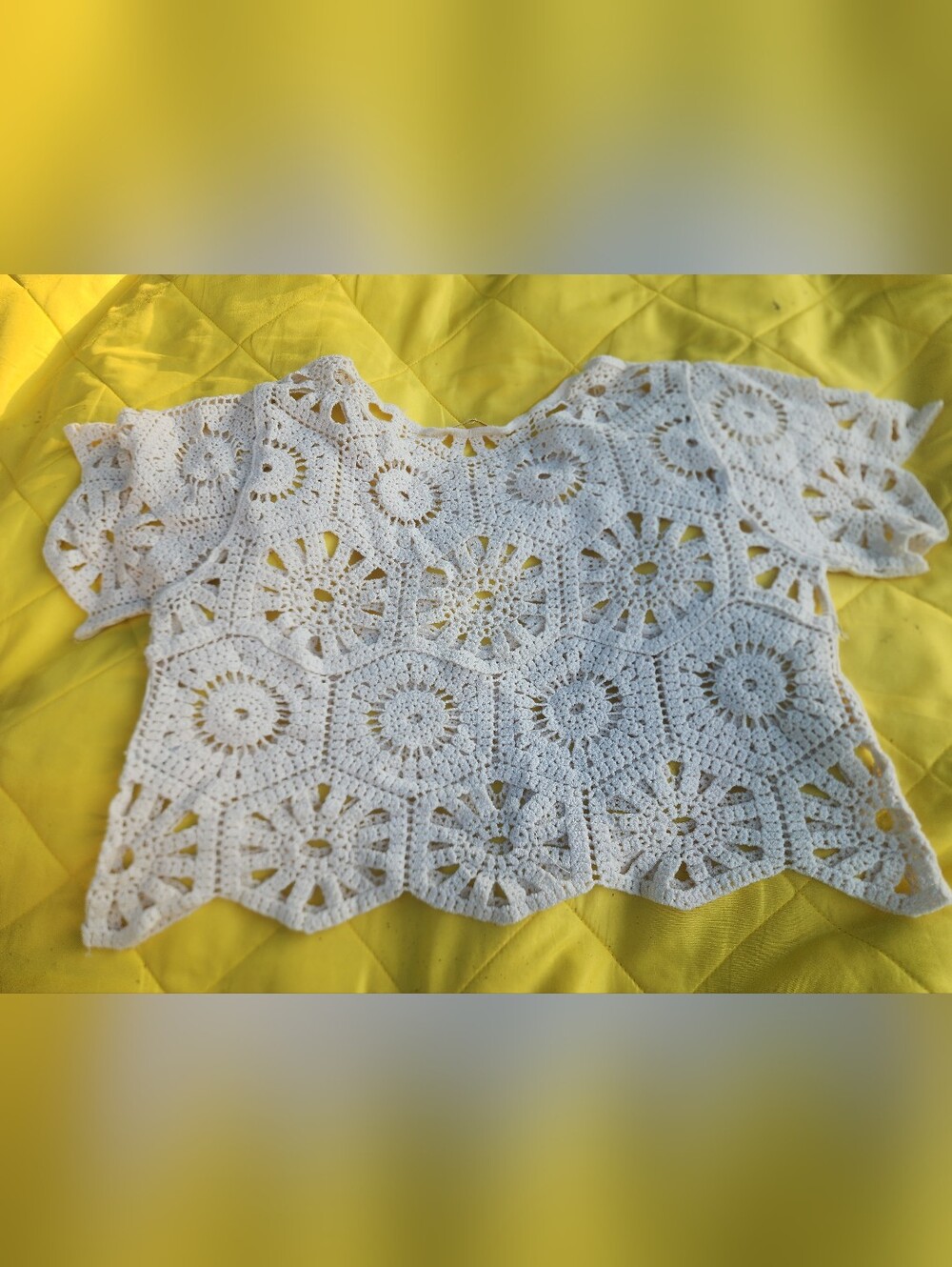 White Crochet Short Sleeve Top - Brand Rebellion